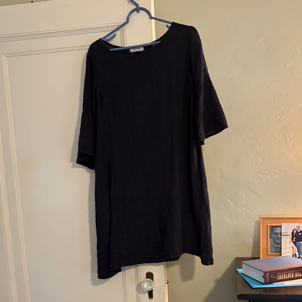 Elegant Black Long Sleeve Dress